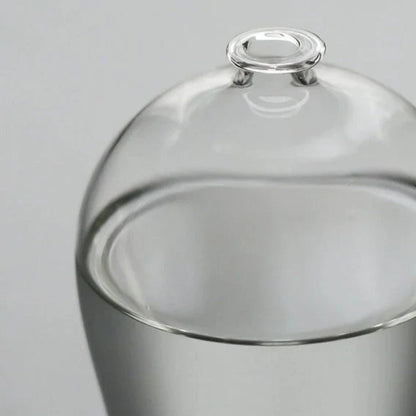 Large Handmade Clear Glass Vase